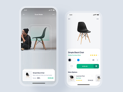 Furniture mobile UI concept - Sodium UI Kit