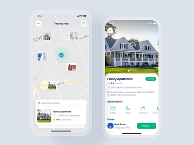 Real Estate mobile UI concept - Sodium UI Kit