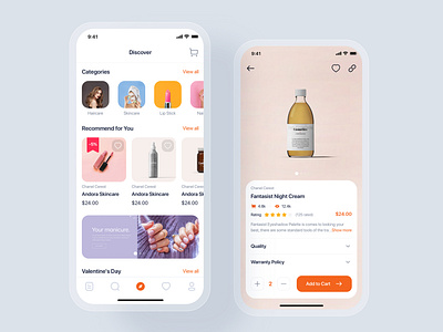 Blossom - Beauty mobile UI Kit