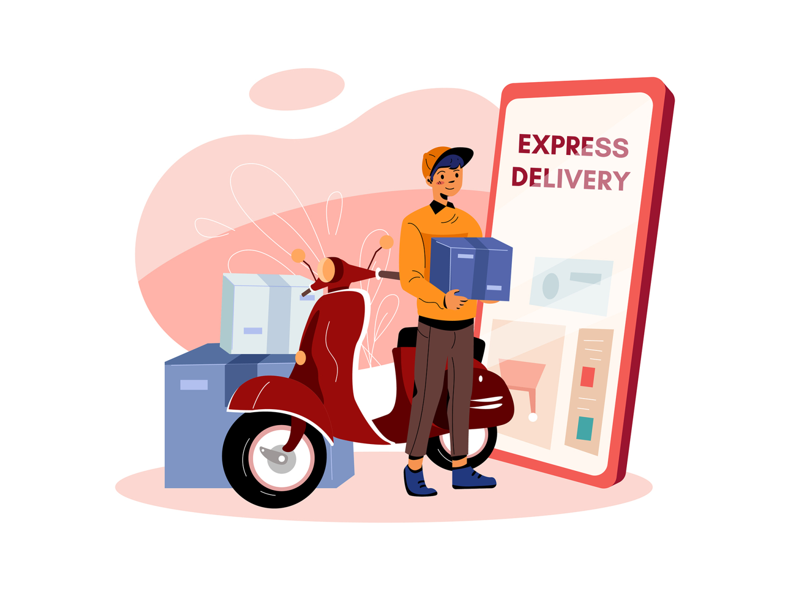 Delivery Package Illustration concept by HoangPts on Dribbble