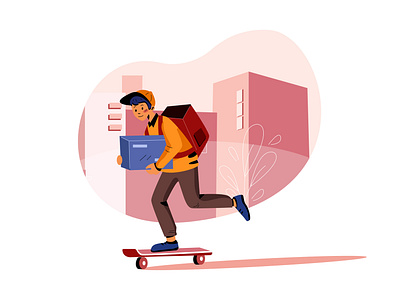 Delivery Package Illustration concept