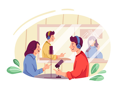 Podcast Community Illustration