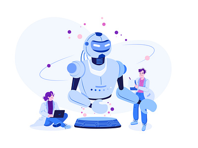 Artificial Intelligence Illustration Concept by HoangPts on Dribbble