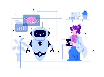 Deep Learning Illustration Concept artificial intelligence