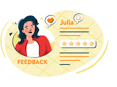 Customer Review Illustration Concept support