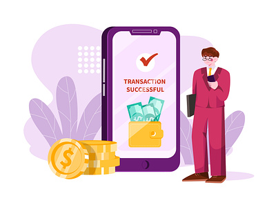 Banking Services Illustration Concept currency