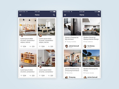 Social UI for Hexagon mobile UI Kit element hexagon ios 9 material ui ui kit uxui