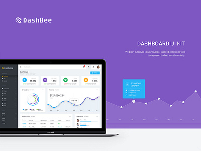 DashBee - Dashboard UI Kit admin admin template bootstrap dashboard graphic material responsive template ui ux