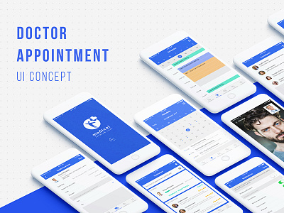 Doctor Appointment UI Concept appointment booking concept doctor health material patient psd schedule ui concept