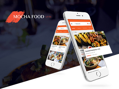 Mocha Food UI Kit book a table booking concept food material ui order ordering reservation restaurant ui kit