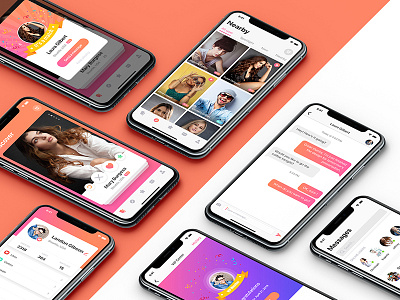 MIGO Dating UI Kit dating iphone x social swipe card ui uikit ux