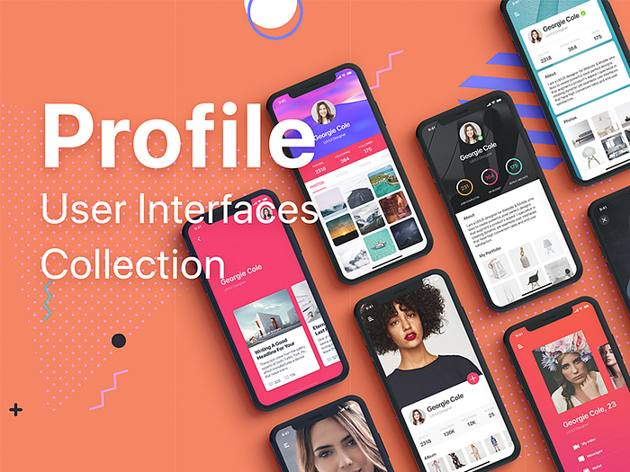 Profile Mobile UI Collection by HoangPts on Dribbble