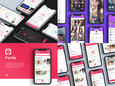 My Best shots of 2018 app app ui concept illustration interface ios material social template ui ui design ui kit uxui