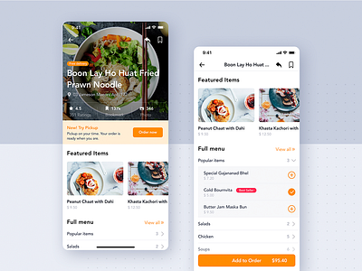 Restaurant Detail UI Concept for Food App by HoangPts on Dribbble