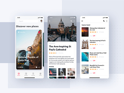 Travel Booking App Concept app app ui chat empty login mobile sign up swipe travel ui ui kit