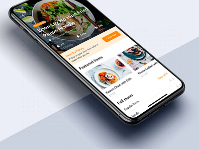 Restaurant details mobile app template concept delivery food grabfood material mobile ui uber ui ui kit uikit uxui