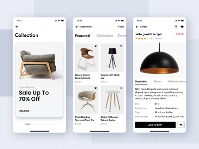 Loza Shop App UI Kit chat concept ecommerce feed form furniture material message mobile ui profile shop sign sign in signup social ui ui kit