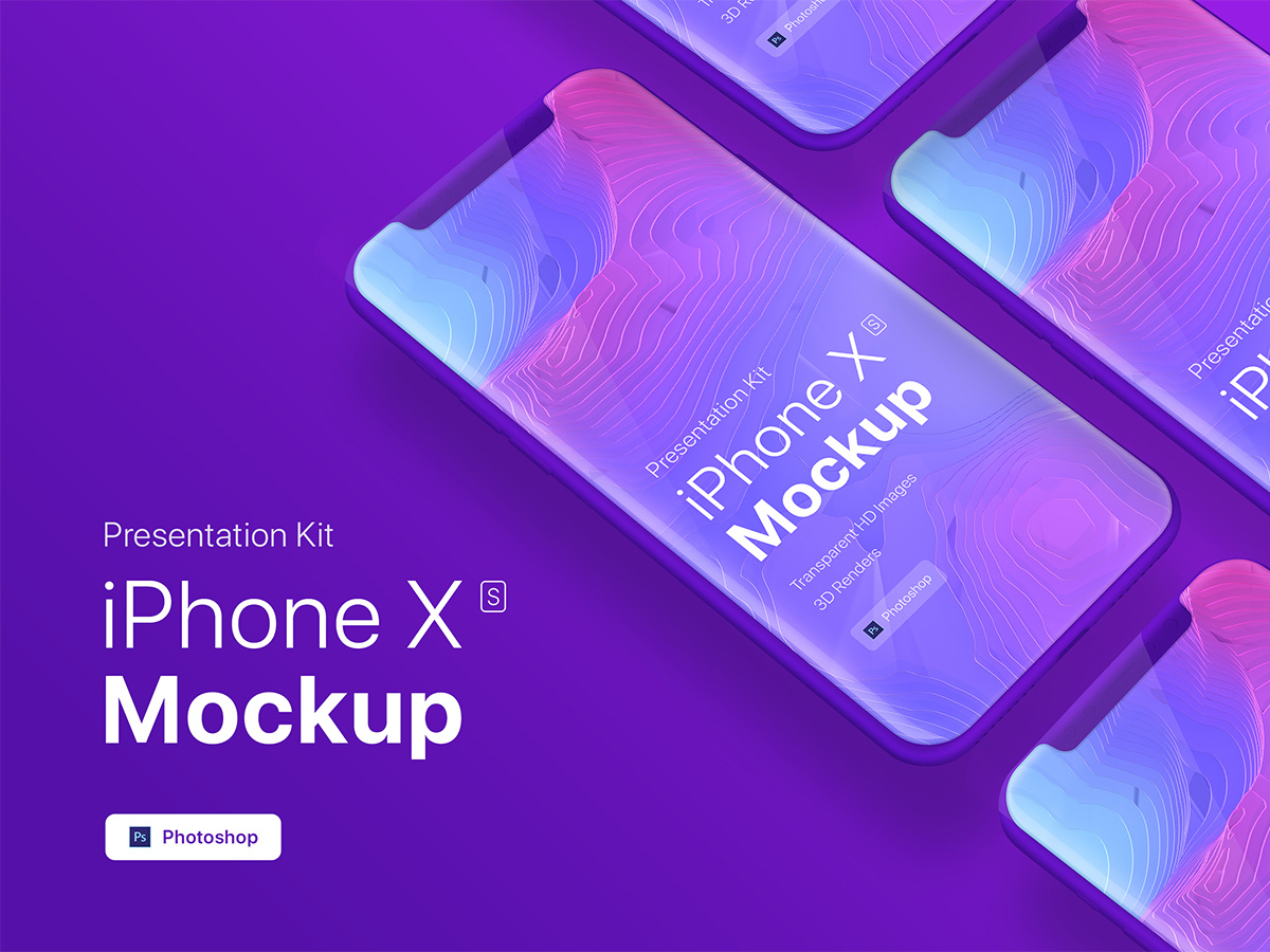 Download FREE PSD iPhone XS app mobile showcase Mock-Up by HoangPts on Dribbble