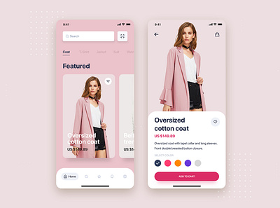 E-commerce Store Mobile App UI Kit Template android app e commerce fashion app kit mobile retail design shopping sketch store template theme ui