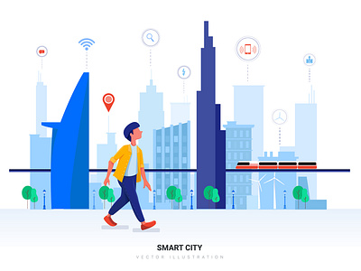 Smart City Vector Illustration