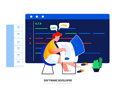 Software Developer Illustration