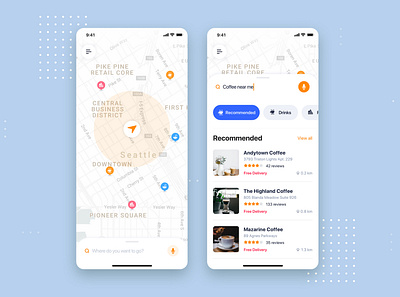 Food Delivery Mobile App UI Kit Template android app delivery drink food kit mobile order sketch template theme ui