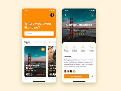 Travel Booking Mobile App UI Template android app kit mobile sketch template theme tour trip ui