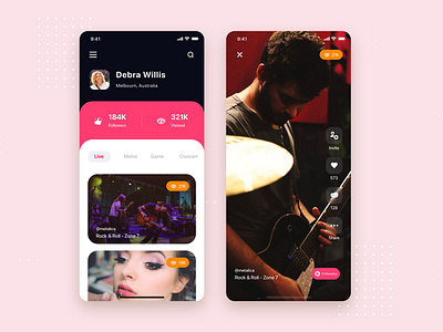 Video Streaming Mobile App UI Kit Template