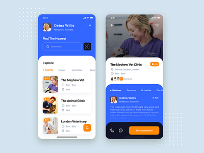 Pet Clinic Mobile App UI Template