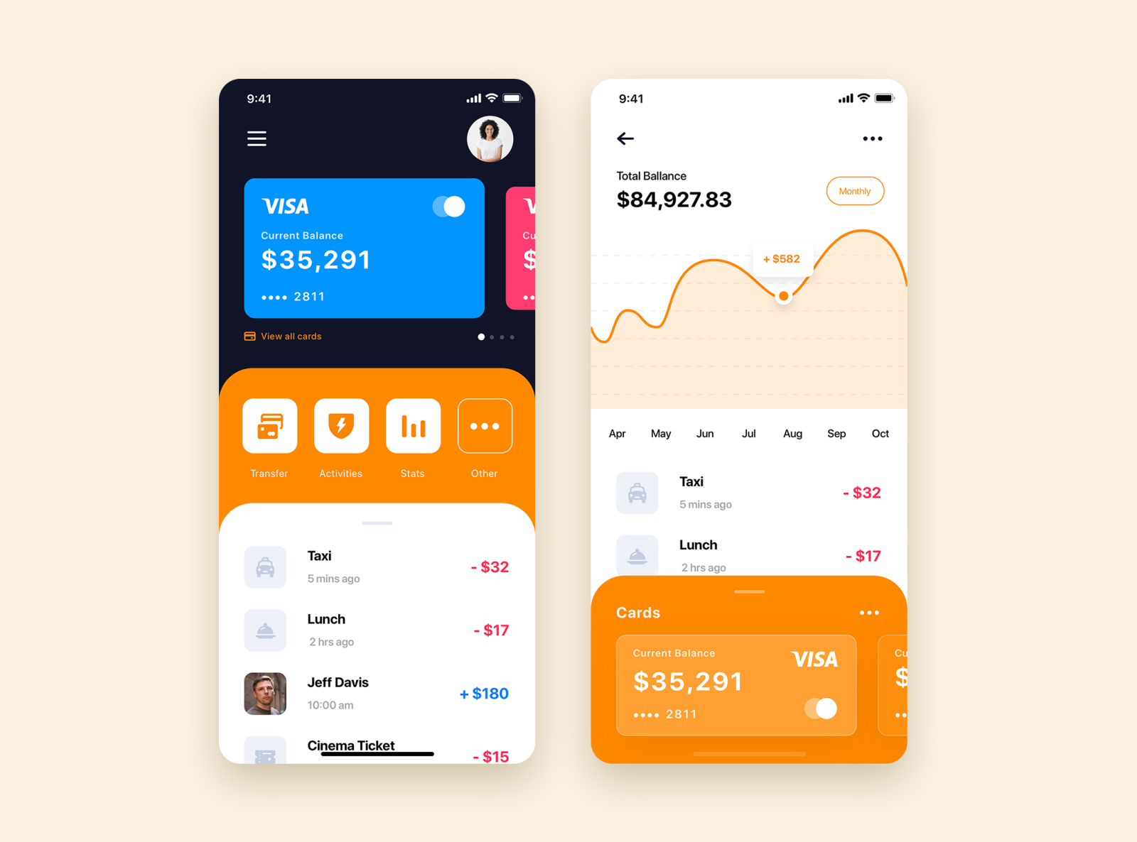 Mobile Wallet App UI Kit Template by HoangPts on Dribbble