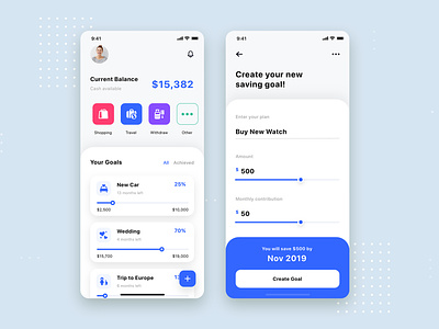 Expense Tracker Mobile App UI Template