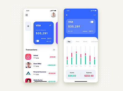 Finance mobile app concept app balance bank bank app bank card finance material mobile mobile ui payment payout transaction ui ui kit uikit wallet