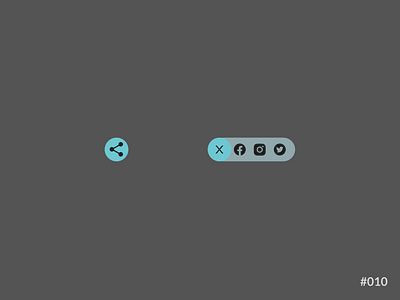 Daily UI #010 of 100 - Social Share