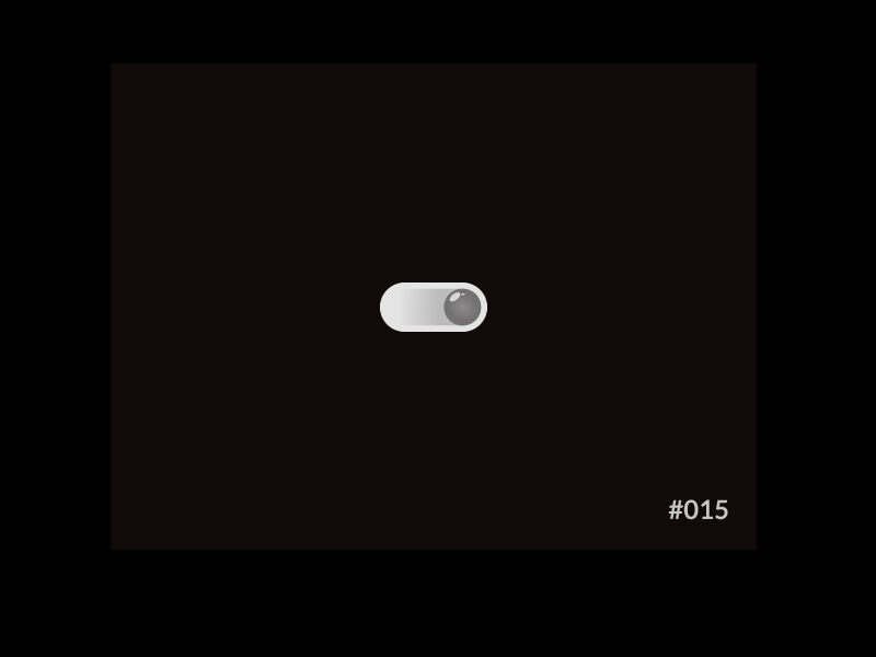Daily UI #015 of 100 - On/Off Switch