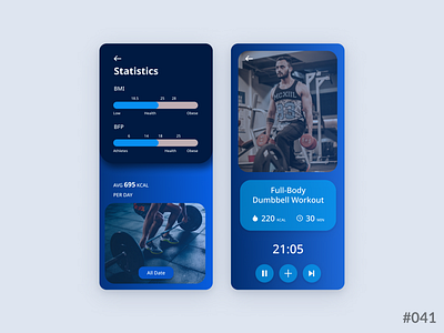 Daily UI #041 of 100 - Workout Tracker app application branding dailyui dailyui041 design illustration learn logo tracker ui ux uxui web design workout workoutracker