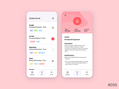 Daily UI #050 of 100 - Job Listing