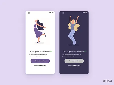 Daily UI #054 of 100 - Confirmation app application branding confirmation dailyui dailyui052 design illustration learn logo rebound ui ux uxui web design