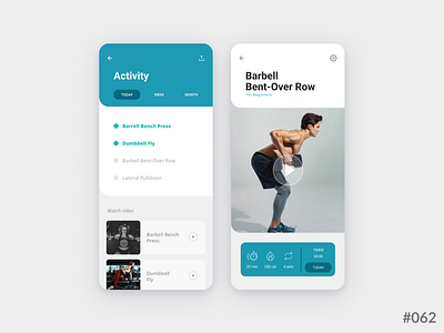 Daily UI #062 of 100 - Workout of the Day