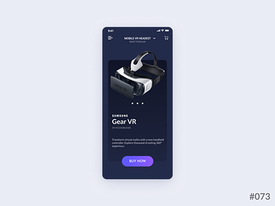 Daily UI #073 of 100 - Virtual Reality