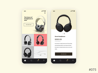 Daily UI #075 of 100 - Pre Order