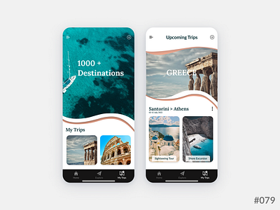 Daily UI #079 of 100 - Itinerary