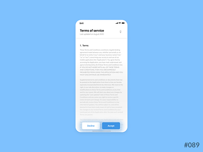 Daily UI #089 of 100 - Terms of Service app application branding dailyui dailyui089 design illustration learn logo rebound terms termsofservice ui ux uxui web design