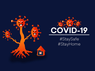 Stay Home Stay Safe animation art caracter corona virus covid 19 covid19 design design art illustration motion ui uiuxdesign vector web