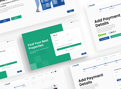Housle UI Onboarding Process design digital design form form design lead generation onboarding onboarding ui payment step by step subscription ui user interface design ux ux ui uxdesign uxui web design website design