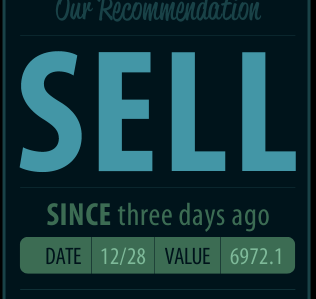 SELL! SELL! SELL! green myriad typography