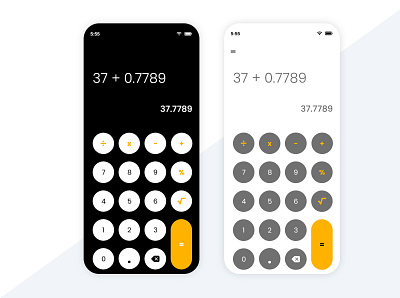 Calculator UI 004 adobe xd adobexd dailyui day4 design