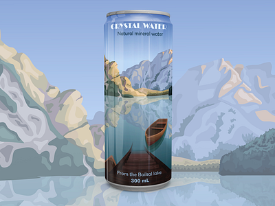 Mountains landscape crystalline water mineral mocap mountain packaging