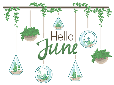 Hello, June illustration vector вектор векторная графика векторная иллюстрация