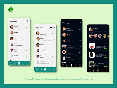 Whatsapp UI redesign