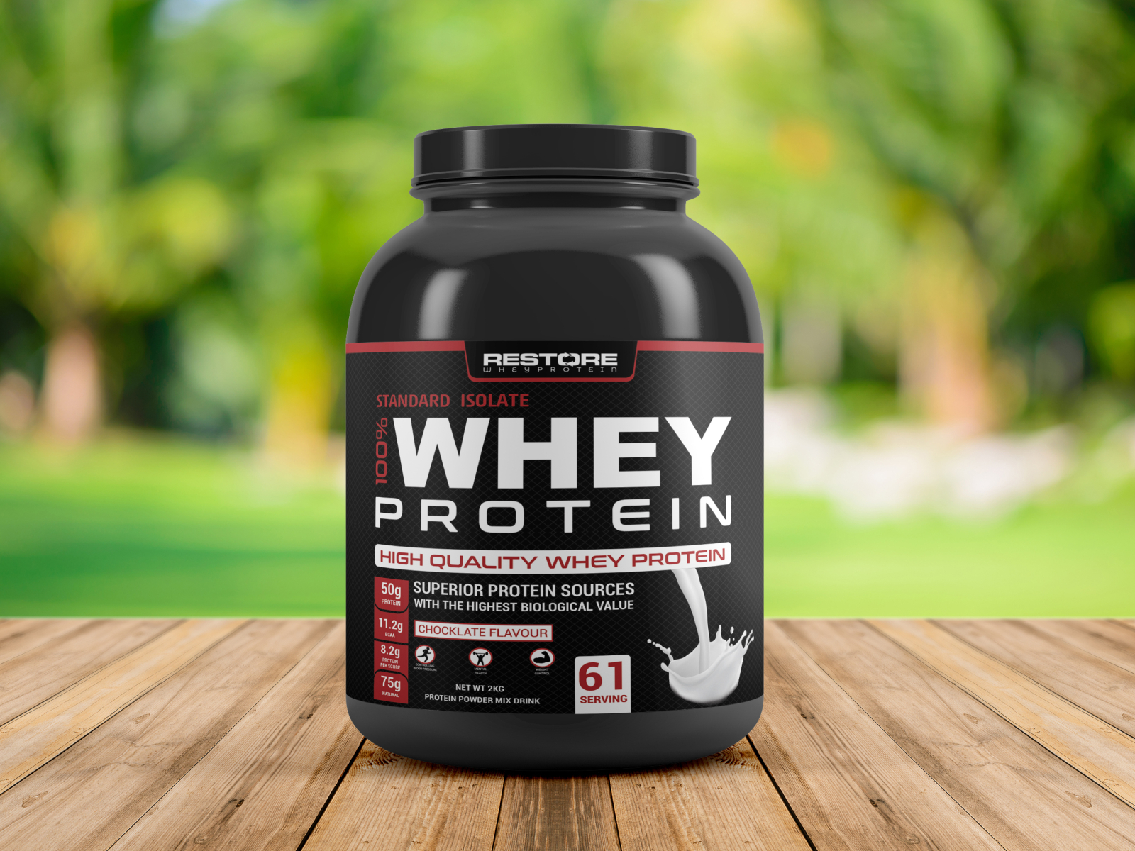 WHEY PROTEIN by Zaamil99 (Packaging Design Expert) on Dribbble